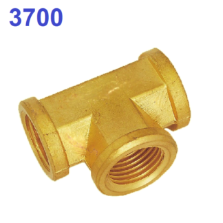 ข้อต่อทองเหลืองสามทางเกลียวใน MODEL : 3700