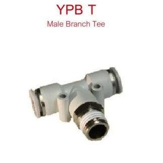 ข้อต่อสามทางT เกลียวกลาง สวมสายลม-เกลียวนอก MODEL : YPB
