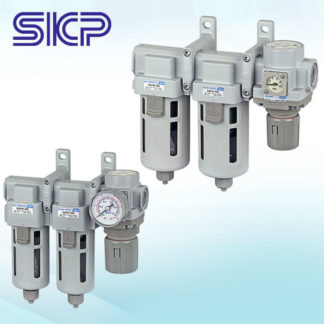 "SKP" Air Unit, Mist Separator+Micro Mist Separator+Air Regulator, SAU250 / SAU350 / SAU450 Series
