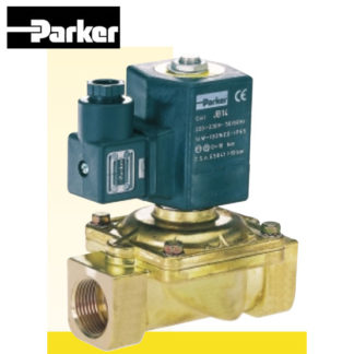 "PARKER" 2/2 (N.C.), Viton seal, Brass, Hung diaphragm, 123 Series
