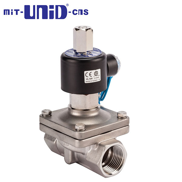 "UNI-D" 2/2 Stainless Solenoid valve , Normally closed (N.C.), SUS Series - Image 2