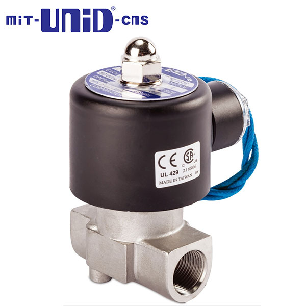 "UNI-D" 2/2 Stainless Solenoid valve , Normally closed (N.C.), SUS Series