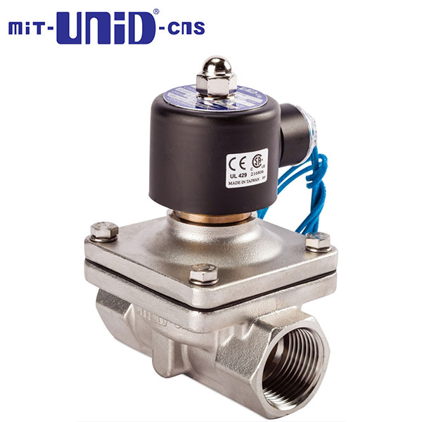 "UNI-D" 2/2 Stainless Solenoid valve , Normally closed (N.C.), SUW Series
