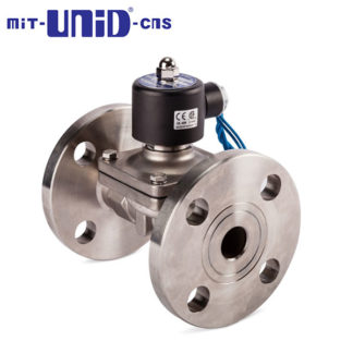 "UNI-D" 2/2 Stainless Solenoid valve, Flang JIS 10K , Normally closed (N.C.), SUWF Series