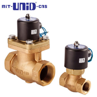 "UNI-D" 2/2 Brass Solenoid valve , Normally closed (N.C.), UAW Series