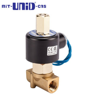 "UNI-D" 2/2 Brass Solenoid valve , Normally open (N.O.), UD-NO Series