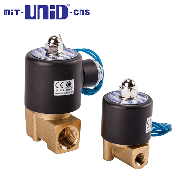 "UNI-D" 2/2 Brass Solenoid valve , Normally closed (N.C.), Direct action, UD Series