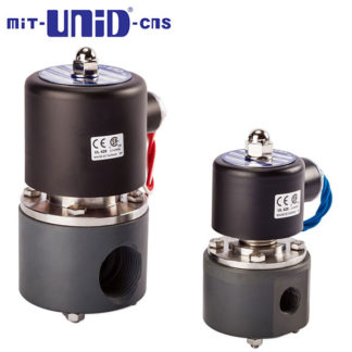 "UNI-D" 2/2 PVC Solenoid valve , Normally closed (N.C.), UDC-PVC Series