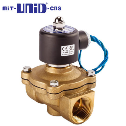 "UNI-D" 2/2 Brass Solenoid valve , Normally closed (N.C), UV Series