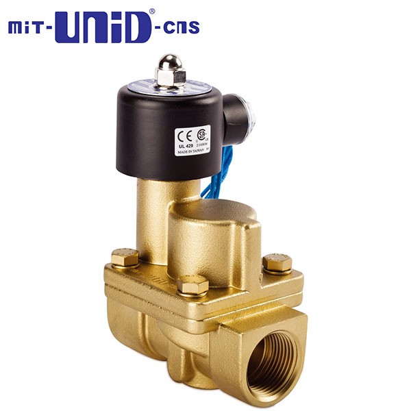 "UNI-D" 2/2 Brass Solenoid valve , Normally open (N.O.), UPS-NO Series