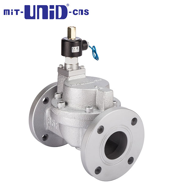 "UNI-D" 2/2 Cast Iron Solenoid valve, Flang JIS10K, Normally open (N.O.), US-F NO Series