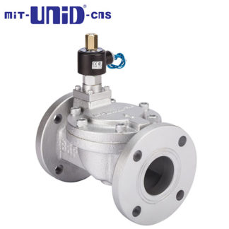 "UNI-D"  2/2   Cast Iron Solenoid valve, Flang JIS10K, Normally open (N.O.), UW-F NO Series