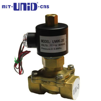 "UNI-D"  2/2  Brass Solenoid valve , Normally open (N.O.), UWK Series