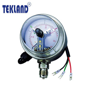 "TEKLAND" Pressure gauge W/Electrical contacts BS-HL Type