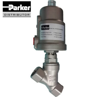 “PARKER”<br>ANGLE VALVE STAINLESS<br>304-304<br>NORMALLY CLOSED<br>PA (NC) SERIES