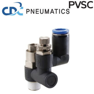 “CDC” SPEED CONTROLLER<br/>WITH PILOT CHECK VALVE<br/>ตัวปรับลม PVSC SERIES
