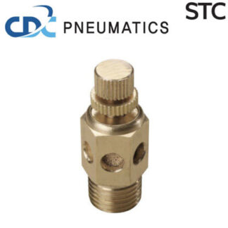 “CDC” BRASS SILENCERS<br>REGULATE TYPE<br>ตัวเก็บเสียงทองเหลืองแบบปรับ<br>ได้STC / BESN / BESL SERIES